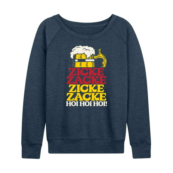 Instant Message - Zicke Zacke Hoi Hoi Oktoberfest - Women's Lightweight French Terry Long Sleeve Shirt