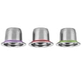 thumbnail image 4 of Café Réutilisable, Ensemble de 3 Filtres à Dosettes de Café Rechargeables en Acier Inoxydable pour Machines-1.4po X 0.9po X 0.8po Violet+rouge+vert, 4 of 8
