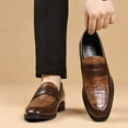 thumbnail image 6 of Brown Comfortable Formal Dress Shoes For Men With Soft Sole Business Casual Style Lightweight And Flexible Perfect For Office Wear And Professional Settings, 6 of 9