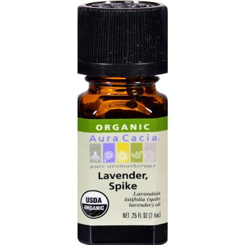 Aura Cacia Organic Essential Oil - Lavender Spike - .25 oz Essential Oils