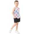 thumbnail image 4 of Pastel Color Fan Pattern Watercolor Vest Undershirt Tank Top Sleeveless Quick Dry L, 4 of 7