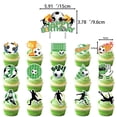 thumbnail image 3 of Football Party Decorations Set with Banner, Tableware, Backdrop, Green White Theme Kit for Kids Sports Birthday Celebration, Reusable Supplies, 3 of 5