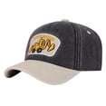 thumbnail image 2 of Spazoro Toddler Boys Girls Baseball Cap, Perforated Excavator Print Adjustable Breathable Washed Cotton Hat for Summer Protection Black, 2 of 9