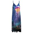thumbnail image 4 of Jellyfish Ocean Style Design Sleeveless Dress Woman Fashion Long Dresses Women's Summer Suit Dress 2025, 4 of 7