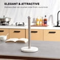 thumbnail image 6 of BiJun Countertop Paper Towel Holder with Weighted Base Stainless Steel Tissue Roll Holder  (Silver), 6 of 6
