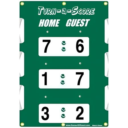 Oncourt Offcourt Turn-a-Score - Tennis Score Keeper/Attaches to Net/New UV Protection