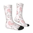 thumbnail image 2 of Goofa Cute Piggy Ballerina Printed Men's Crew Socks, Soft Durable Breathable Moisture-Wicking with Odor Control Cotton socks, 2 of 9