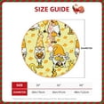 thumbnail image 4 of Bingfone Christmas Tree Skirt Mat Christmas Decoration Interior 30"-Garden Honeybee Gnomes, 4 of 8