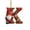 K, variant on romoty Personalized Christmas Letter Ornaments, Cute Gnome Kitten Initial Pendants, 2D Flat Acrylic Monogram Tree Car Mirror Decor