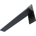 thumbnail image 6 of Ekena Millwork 2 1/2"W x 20"D Floating Steel Heavy Duty Wall Mount, Powder Coated Black, 6 of 10