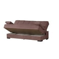 Soho Armless Sleeper Sofa Bed with Storage