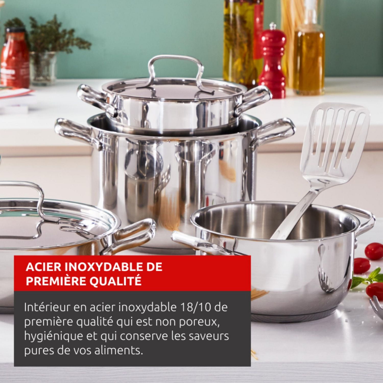 Lagostina Sfizioza Stainless Steel 13 piece Cookware Set, Induction Safe