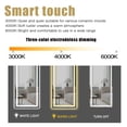 thumbnail image 2 of LED Mirror Full Length Mirror Wall Mounted Mirror Vanity Mirror with Lights for Bathroom/Bedroom/Living Room with Dimming Touch Switch, Waterproof (Black, 64" x 21"), 2 of 8