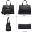 thumbnail image 2 of Dasein Handbags for Women Purses Monogram Satchel Purse Large Tote Ladies Handbag Shoulder Bags Top Handle Work Bag 2pcs Set, 2 of 8