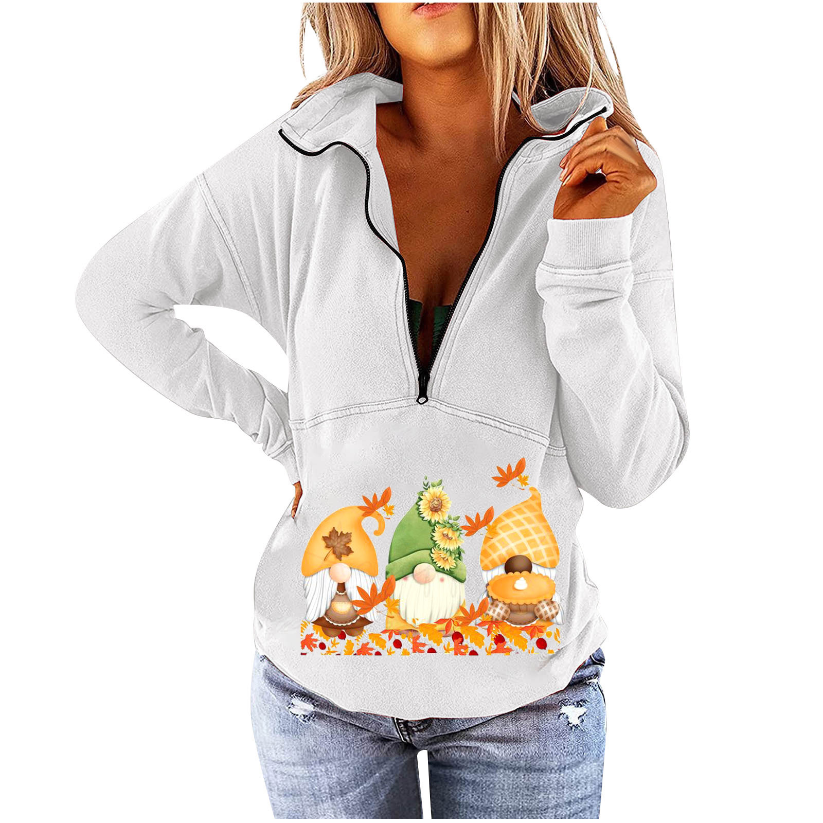 Smarat Womens Hoodless Sweatshirts 