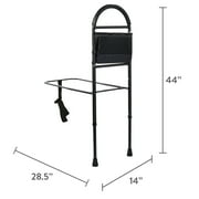 Equate Steel Adult Bed Safety Rails for Elderly & Senior Assistance, Black, 300 lb Weight Capacity