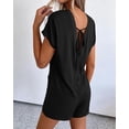 thumbnail image 6 of BTFBM Rompers for Women Summer Casual Dressy One Piece Shorts Tshirt Pants Jumpsuit Beach Vacation Clothes Outfit, 6 of 9