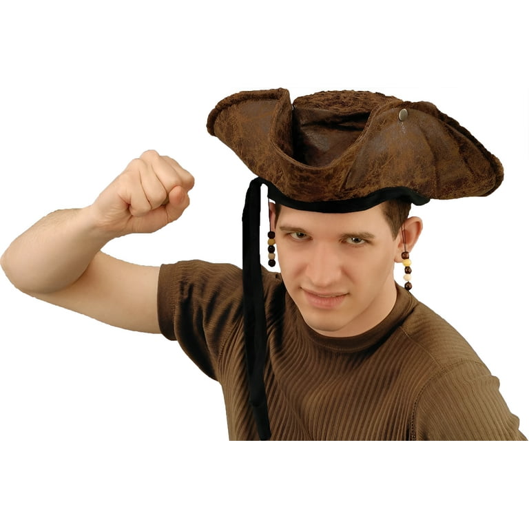 Pirate Hat Adult Brown Pirate Hat Adult Brown