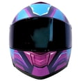 thumbnail image 2 of Casco Moto Abatible Certificado Liberty Azul Rosa Talla M 2W, 2 of 6