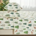 thumbnail image 2 of Gogreen 4PC Christmas Bed Sheet Queen Deep Pocket Fit 17", Breathable Microfiber Super Soft Sheet Set, Luxury Hotel Style Christmas Bedroom Decor , Christmas Gift for Women, Men - Christmas Deer, 2 of 8