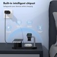 thumbnail image 2 of Graflsoa Magnetic 3-in-1 Wireless Charging Station with Mag-Safe Technology for iPhone, 15W Fast Charging, LED Indicator, White, 2 of 7