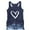 Navy, variant on Womens Casual Shirt Tank Tops Sleeveless Printed Shirts Summer Tops Loose Fit Running Athletic Shirts Workout Undershirt Top