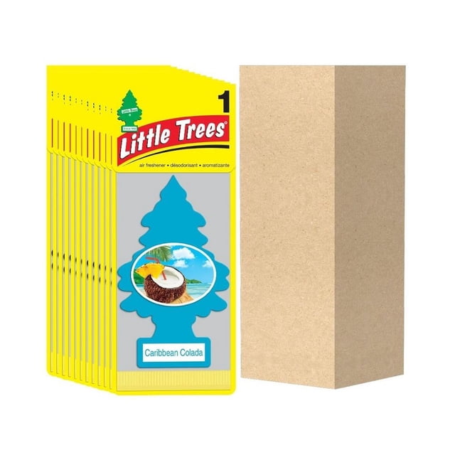 Aromatizante Para Auto Little Trees Pino Caribbean Colada Pack de 12 Piezas