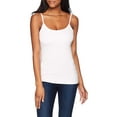 thumbnail image 2 of Hanes Camisole en Coton Extensible pour Femmes avec Soutien-Gorge Intégré, L, Blanc, 2 of 2