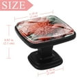 thumbnail image 4 of 4 Pcs Square Cabinet Handle Drawer Pulls Coral Knobs with Screws Furniture Office Cabinet Knob Decoration, 4 of 7