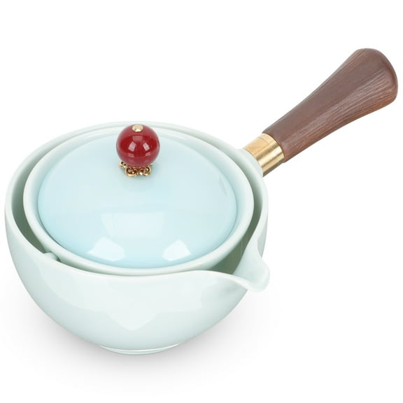 MERRYHAPY Retro Ceramic Steaming Teapot for Adults and Recipients, and Stylish 1 Piece