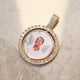 thumbnail image 1 of D & amp; Z Foto personalizada Rotación de medallones de doble cara Colgante Micro pavimentado CZ Colgante redondo Collier para hombres Mujeres Accesorios Tan Jianjun unisex, 1 of 2