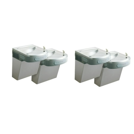 Elkay Wall Mount Bi Level Versatile 8 GPH Indoor Water Cooler Fountain (2 Pack)