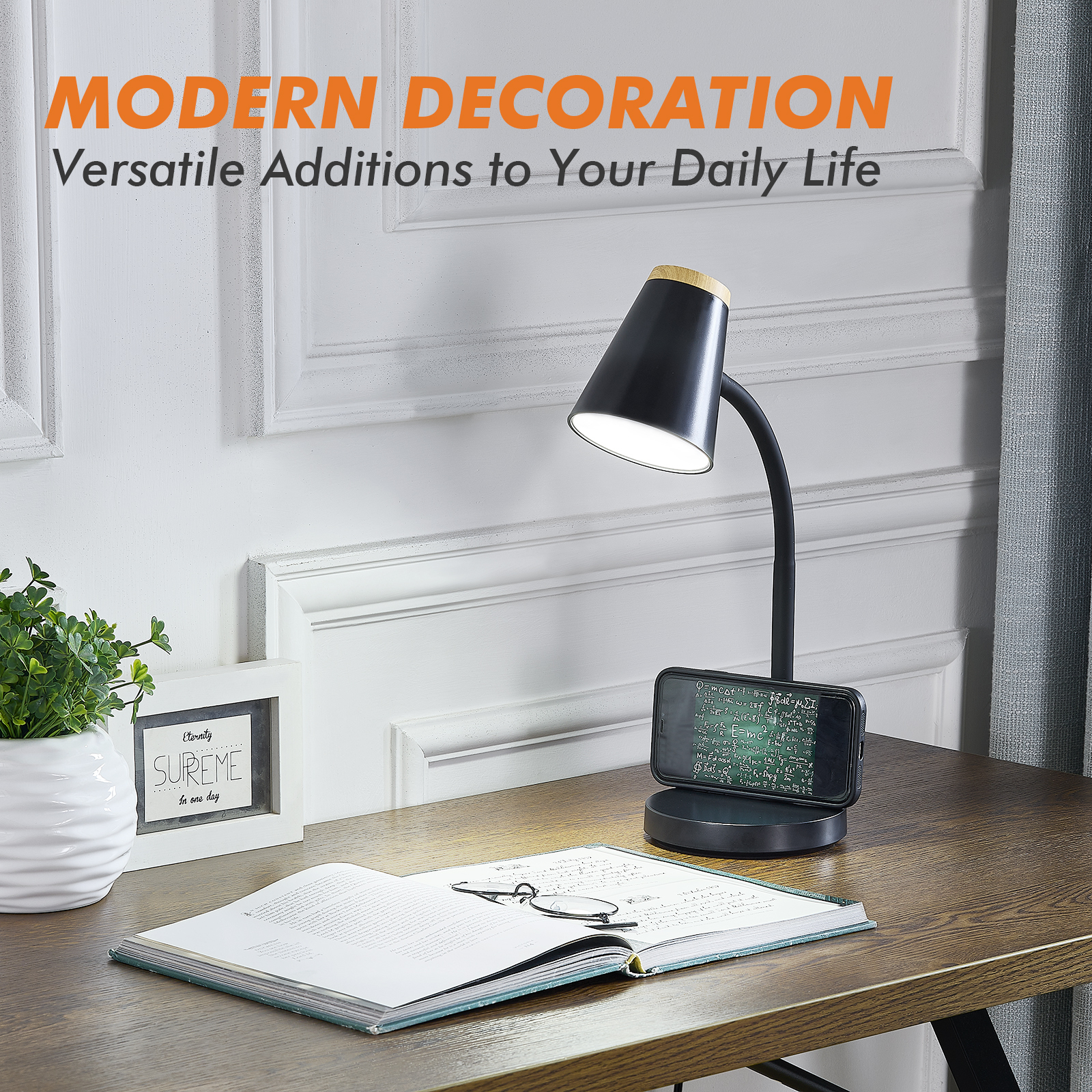 Natyswan Touch Control LED Desk Lamp With Gooseneck photo 3