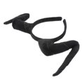thumbnail image 2 of Simulation Antelope Horn Hair Hoops Easter Headband Christmas Hair Band Exaggerated Headdress Party Supplies Black, 2 of 2