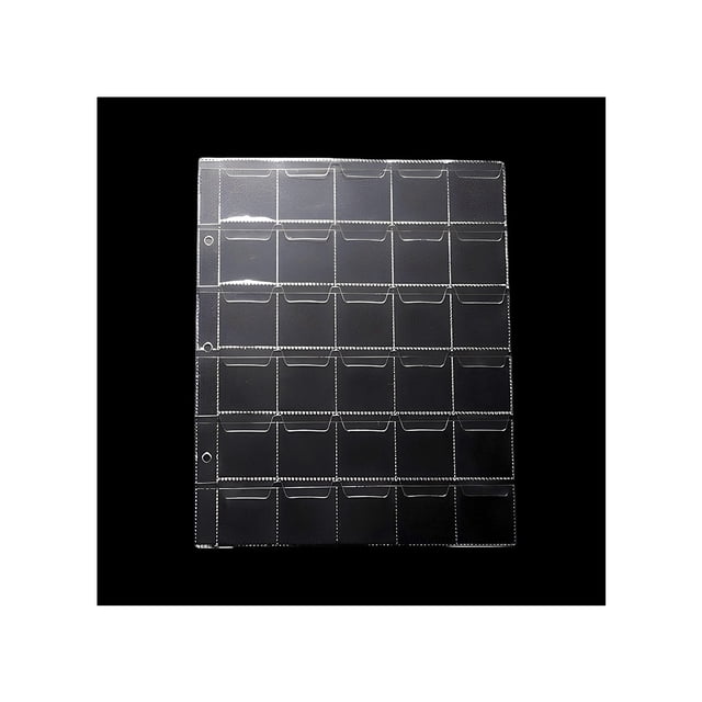 Cateissary Álbum de monedas duradero, transparente, ligero, almacenamiento de monedas, resistente al agua, para coleccionar cuartos de libros, suministro Almacenamiento y organización del hogar Cateissary HA073949-00