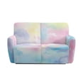 thumbnail image 3 of Xixirimido Recliner Cover with Pockets Reclining Slipcover for 2 Seat 6-Pieces Recliner Chair Cover for Living Room Furniture Protector for Kid Pet, Colorful Tie-dye Print, 3 of 8