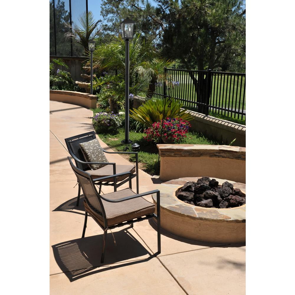 Beacon 2 Light Outdoor Post Mounted Fixture Clear Beveled