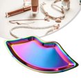 thumbnail image 3 of Stainless Steel Lip Shaped Jewelry Tray Home Metal Tray Jewelry Storage Tray, 3 of 8