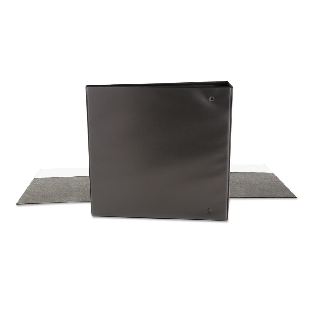 Universal UNV20991 Economy 3 in. Capacity 11 in. x 8.5 in. 3 Round Ring View Binder - Black
