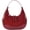 Wine Red, variant on Y2K Moon Bag Women's Crescent Shoulder Bag Retro Handbags Top Handle Patent Leather Cute Small Underarm Bag