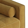 thumbnail image 3 of Pemberly Row Contemporary Performance Velvet Arm Chair in Gold, 3 of 4