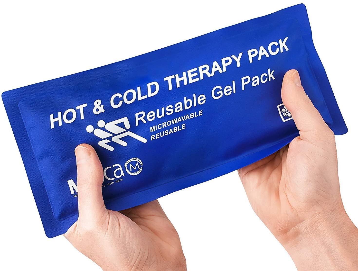 MEDca Reusable Hot Cold Compress for Pain Relief 5" x 10", Soft