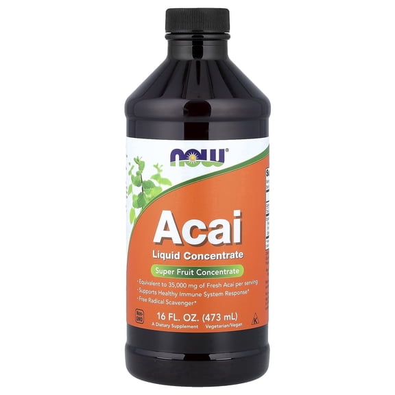 NOW Foods Acai Liquid Concentrate, 16 fl oz (473 ml)