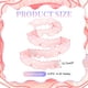 thumbnail image 2 of Uxcell Ruffle Lace Trims, Retro Organza Fabric Trim Tulle Decorative Ruffle Lace Border para costura DIY en rojo coral, 2 of 6