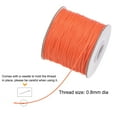 thumbnail image 3 of Unique Bargains Beading Thread Bracelet Weave Bead Craft Cord 0.8mm 159M/Roll (173-Yards) Decorative String, Orange, 3 of 7