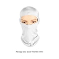thumbnail image 3 of Gorro Pasamontañas Pasamontañas Máscara de cara completa a prueba de viento Racing Ciclismo Anti UV Capucha Cap (Blanco) Likrtyny Accesorios para bicicletas, 3 of 3