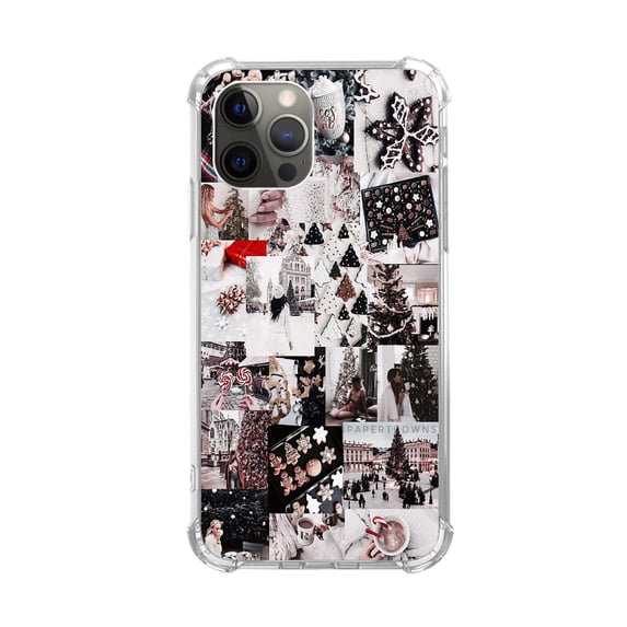 Winter Aesthetic Case Compatible with iPhone 12 Pro Max,Unique Art Design TPU Shock-proof Full Cover