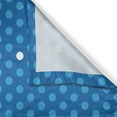 thumbnail image 3 of Ambesonne Blue Kitchen Curtains, Bold Polka Dots Retro, 55"x39", Blue Pale Blue White, 3 of 3