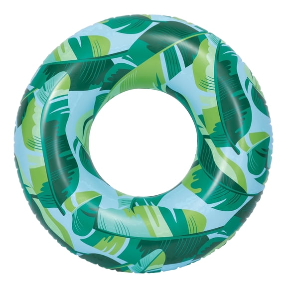Bluescape Blue Tropical Inflatable Swim Tube, Pool Float, Age 9 & up, Unisex