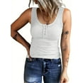 thumbnail image 3 of MORTTIC 3-Pack Women's Ribbed Tank Tops Casual Sleeveless Basic Cami Tops with Trendy Button Down Blouses for Summer, 3 of 6